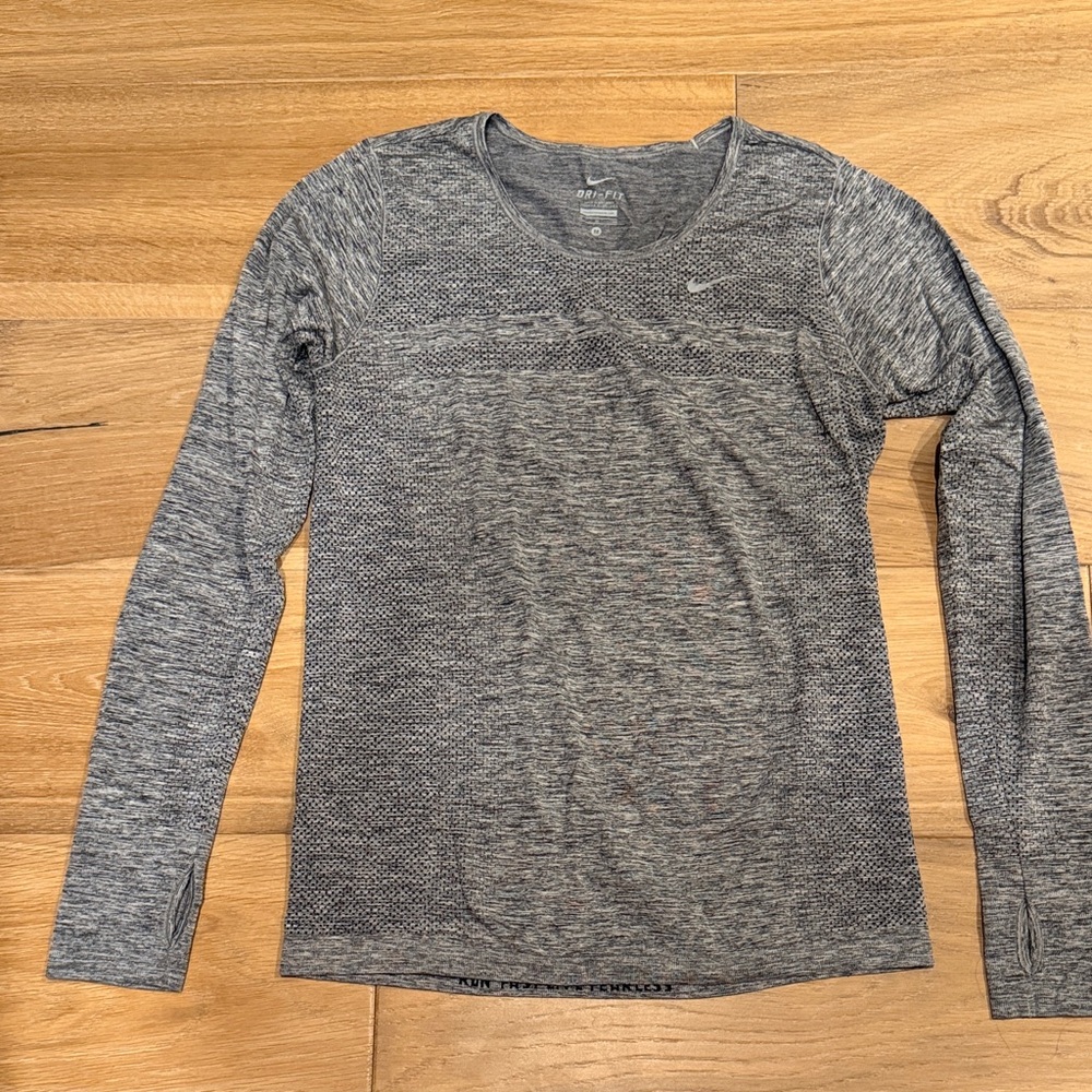 Nike Heathered Gray Performance Top